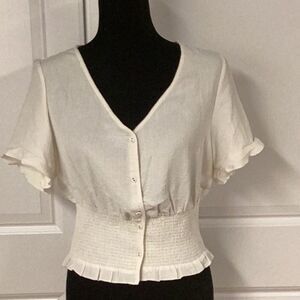 BCBGeneration Ivory Blouse